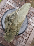 Speckstein; Einzelstck; Brasilien; grn mit tlw. Streifen; 15.510 kg