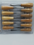 Schnitzwerkzeuge; Efco; 11 tlg.; 14 cm; Holzgriff