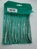Diamant Riffelfeilen Set; 10 tlg.; 18 cm