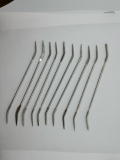 Diamant Riffelfeilen Set; 10 tlg.; 18 cm