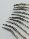 Diamant Riffelfeilen Set; 10 tlg.; 18 cm