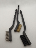 3 er Set Drahtbrsten, Feilenbrsten, Messing, Nylon, Stahl