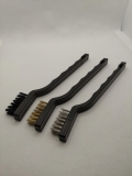 3 er Set Drahtbrsten, Feilenbrsten, Messing, Nylon, Stahl