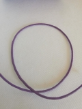 Baumwollkordel; gewachst; 2 mm; Aubergine, 1 Meter
