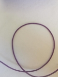 Baumwollkordel; gewachst; 2 mm; Aubergine, 1 Meter