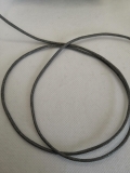 Baumwollkordel; gewachst; 2mm; grau; laufende Meter