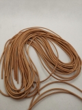 Lederriemen; Naturlederriemen; 2 mm Duchmesser; 1 m lang; Farbe Natur