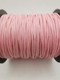 Baumwollkordel; gewachst; 2 mm Durchmesser; rosa; laufender Meter