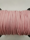 Baumwollkordel; gewachst; 2 mm Durchmesser; rosa; laufender Meter