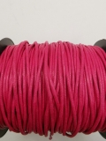 Baumwollkordel; gewachst; 2 mm Durchmesser; pink; laufender Meter
