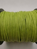 Baumwollkordel; gewachst; 2 mm Durchmesser; hellgr�n; laufender Meter