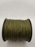 Baumwollkordel; gewachst; 2 mm Durchmesser; olivgr�n; laufender Meter