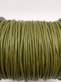 Baumwollkordel; gewachst; 2 mm Durchmesser; olivgr�n; laufender Meter