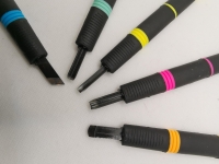 Hohlmei�el; 5 tlg.; aus Metall; und Kunststoff