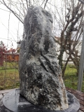 Specksteinsule; Brasilien; dunkelgrau mit schwarzen Punkten;18.050 kg