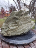 Speckstein; Einzelstck; aus Brasilien; grn; tlw. Maserungen; 20.530 kg