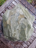 Speckstein; Einzelstck; aus Brasilien; grn; tlw. Maserungen; 20.530 kg