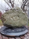 Speckstein; Einzelstck; aus Brasilien; grn; tlw. Maserungen; 20.530 kg