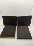 KA.FE.; Schleifmatten Set; je 5 x  Colour; gelb und blau; Korn 60 und 180;