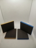 KA.FE.; Schleifmatten Set; je 5 x  Colour; gelb und blau; Korn 60 und 180;