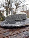 Speckstein; Einzelstck; aus Indien; Grn; Fantasie; Mix; 6.610 kg