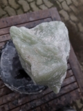 Speckstein; Einzelstck; aus Indien; Zitronengrn; 15.860 kg