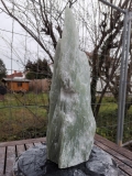 Speckstein; Einzelstck; aus Indien; Zitronengrn; 14.650 kg; mit Mineralieneinschluss