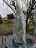 Speckstein; Einzelstck; aus Indien; Zitronengrn; 12.260 kg