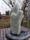 Speckstein; Einzelstck; aus Indien; Zitronengrn; 17.880 kg