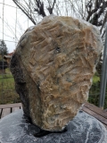 Speckstein; Einzelstck; aus Indien; Grn Mix; tlw. gelb; tlw. schwarz; 14.760 kg