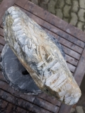 Speckstein; Einzelstck; aus Indien; Grn Mix; tlw. gelb; tlw. schwarz; 14.760 kg