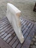 Alabaster, Scheibe, Transparent mit Maserungen, 11.830 kg