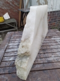 Alabaster, Scheibe, Transparent mit Maserungen, 11.830 kg