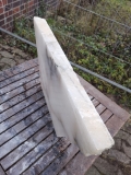 Alabaster, Scheibe, Transparent mit Maserungen, 11.830 kg