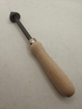 Raspel; mit spitzen Kopf; Holzgriff