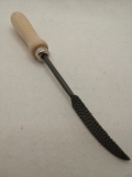 Raspel; spitze gebogene Vogelzunge; 20 cm; Holzgriff