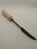 Raspel; spitze gebogene Vogelzunge; 20 cm; Holzgriff