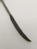 Raspel; spitze gebogene Vogelzunge; 20 cm; Holzgriff