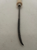 Raspel; spitze gebogene Vogelzunge; 20 cm; Holzgriff