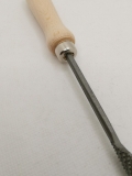 Raspel; spitze gebogene Vogelzunge; 20 cm; Holzgriff
