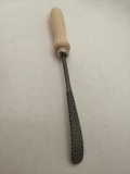 Raspel mit breiter runder Vogelzunge; 20 cm; Holzgriff