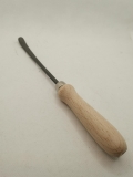 Raspel; schmale gebogene Vogelzunge; 20 cm; Holzgriff