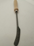 Raspel; gebogene Messerraspel; 20 cm; Holzgriff