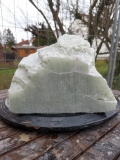 Speckstein; Einzelstck; aus Indien; Zitronengrn; 17.300 kg