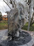Speckstein; Einzelstck; aus Indien; Fantasie Grn Mix; 6.690 kg