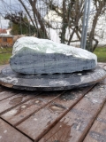 Speckstein; Einzelstck; aus Indien; Fantasie Grn Mix; 9.400 kg