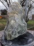 Speckstein; Einzelstck; aus Indien; in Grn Fantasie mix; 13.600 kg