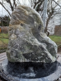 Speckstein; Einzelstck; aus Indien; in Grn Fantasie mix; 13.600 kg