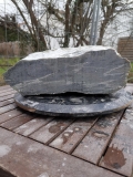 Speckstein; Einzelstck; aus Indien; in Grn Fantasie mix; 13.600 kg
