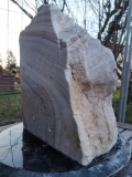 Alabaster Scheibe, gestreift, 14.020 kg